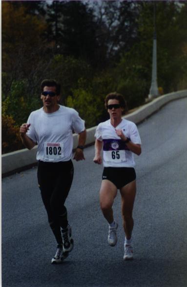 [Barb Saville, 2nd in the Run for the Cure]