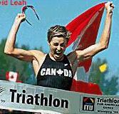 Sharon winning the 1999 Pan American Games Triathlon